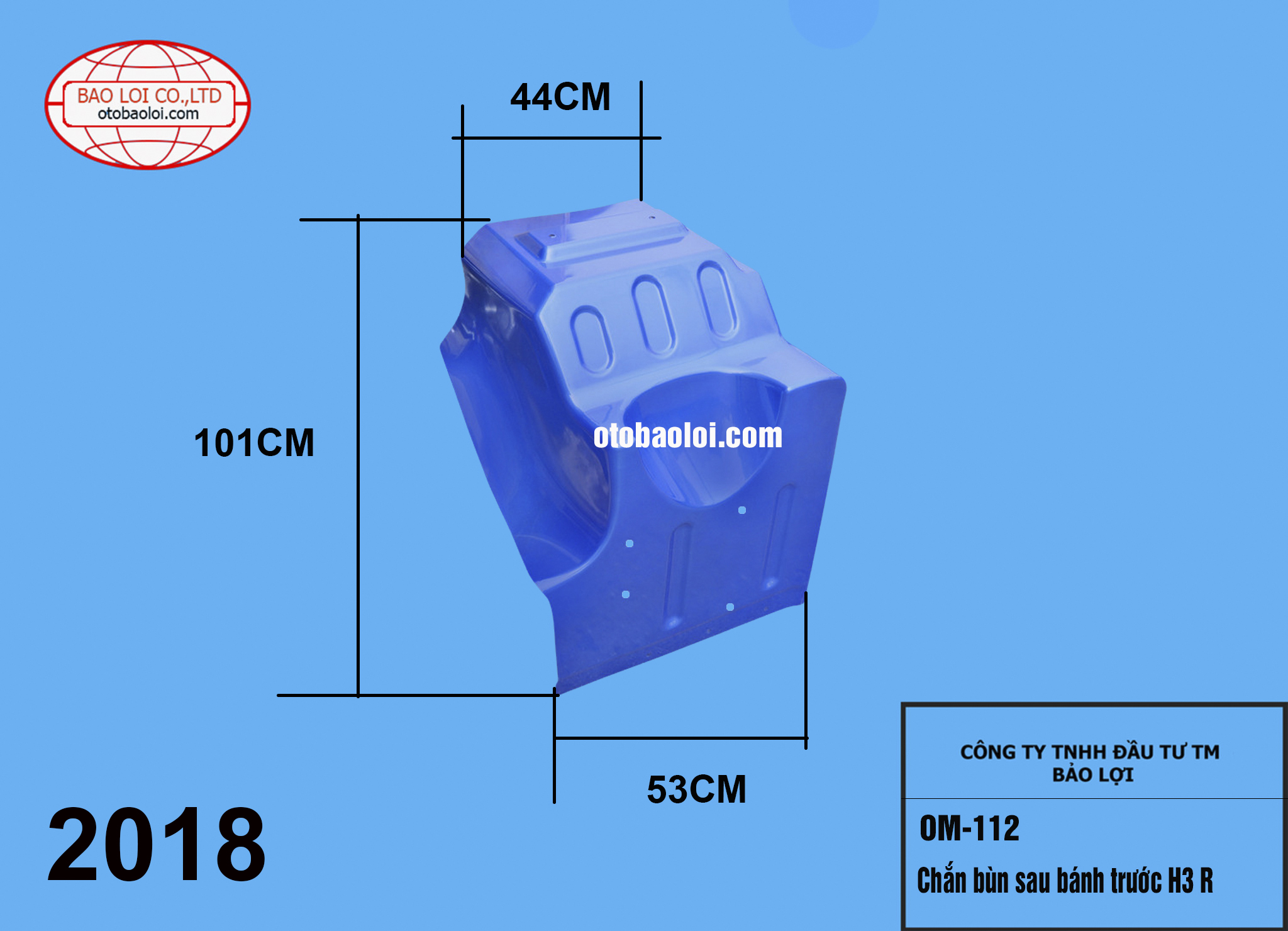 Chắn bùn sau bánh trước H3 R