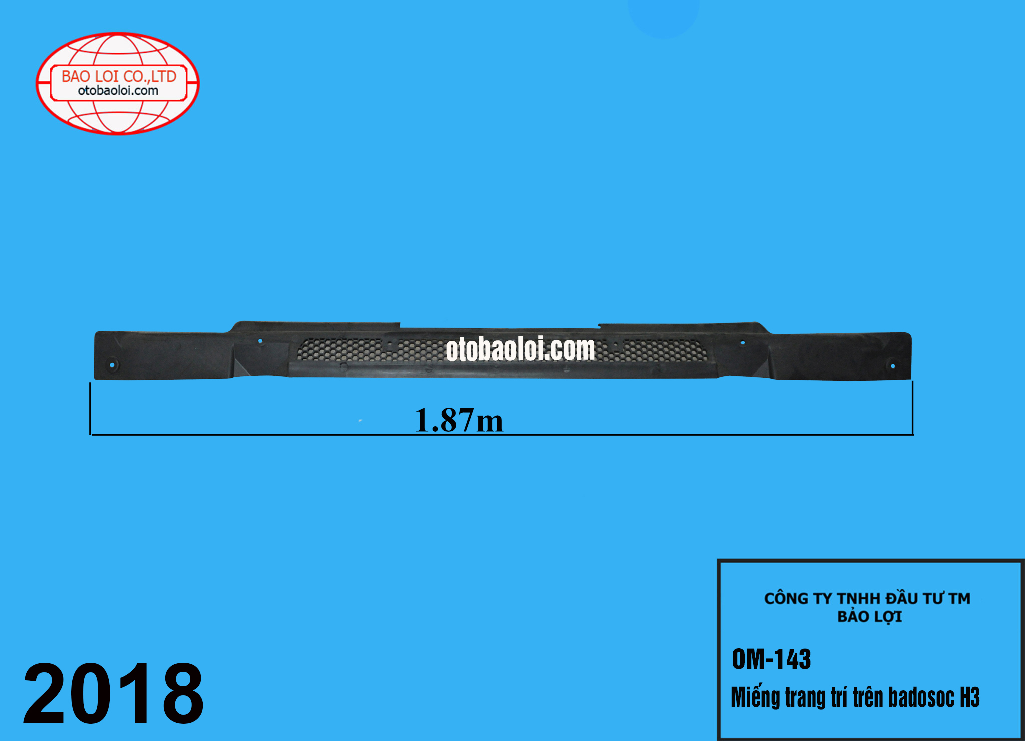 Miếng trang trí trên badosoc H3