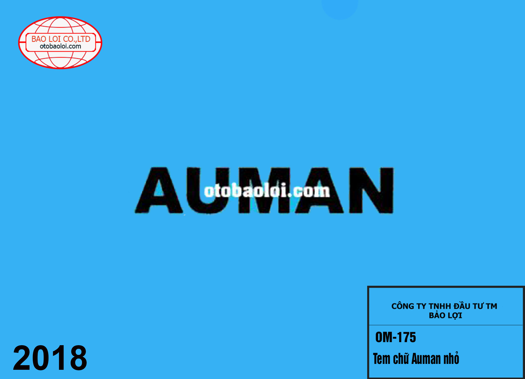 Tem chữ Auman nhỏ