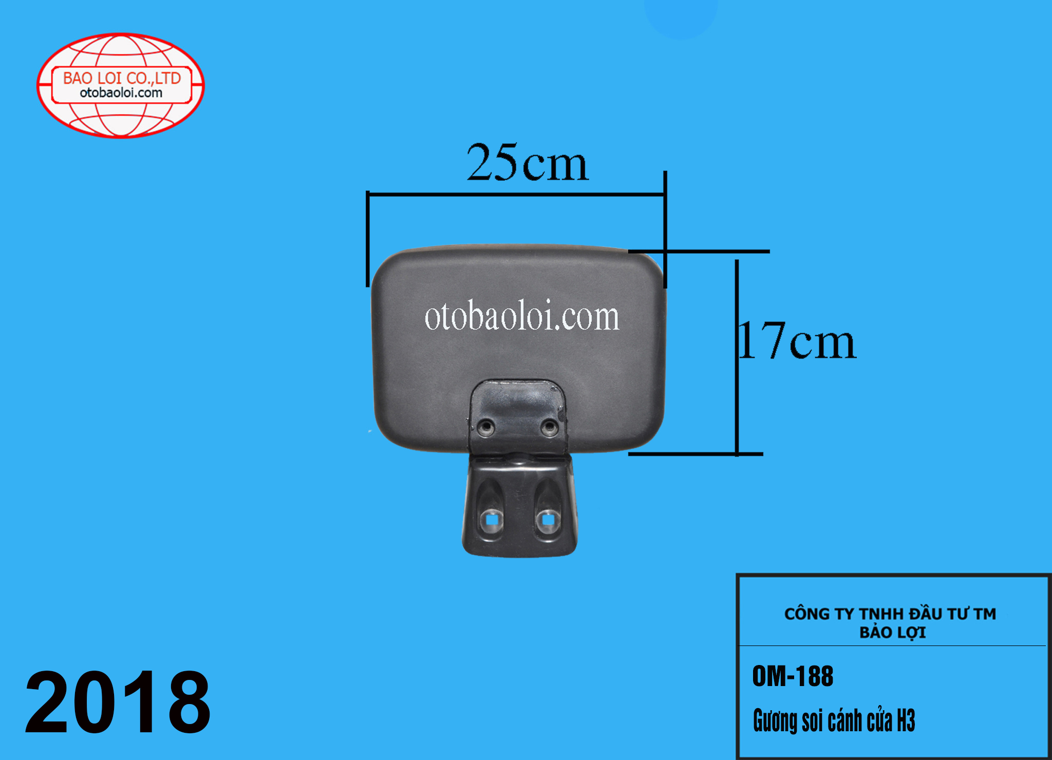 Gương soi cánh cửa H3