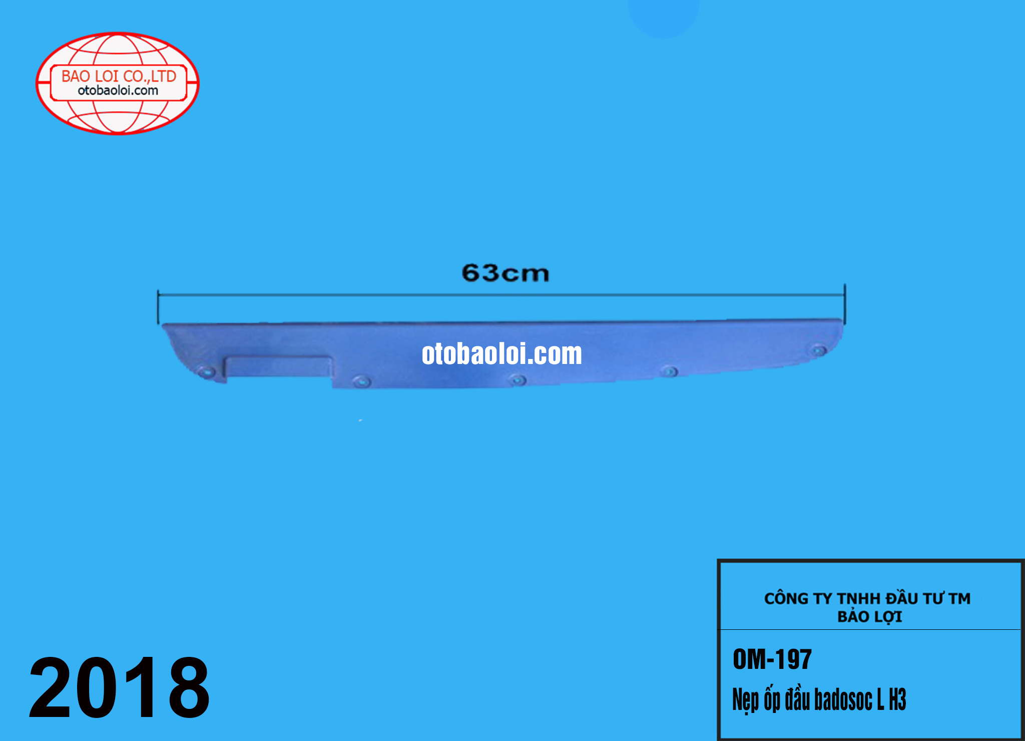 Nẹp ốp đầu badosoc L H3