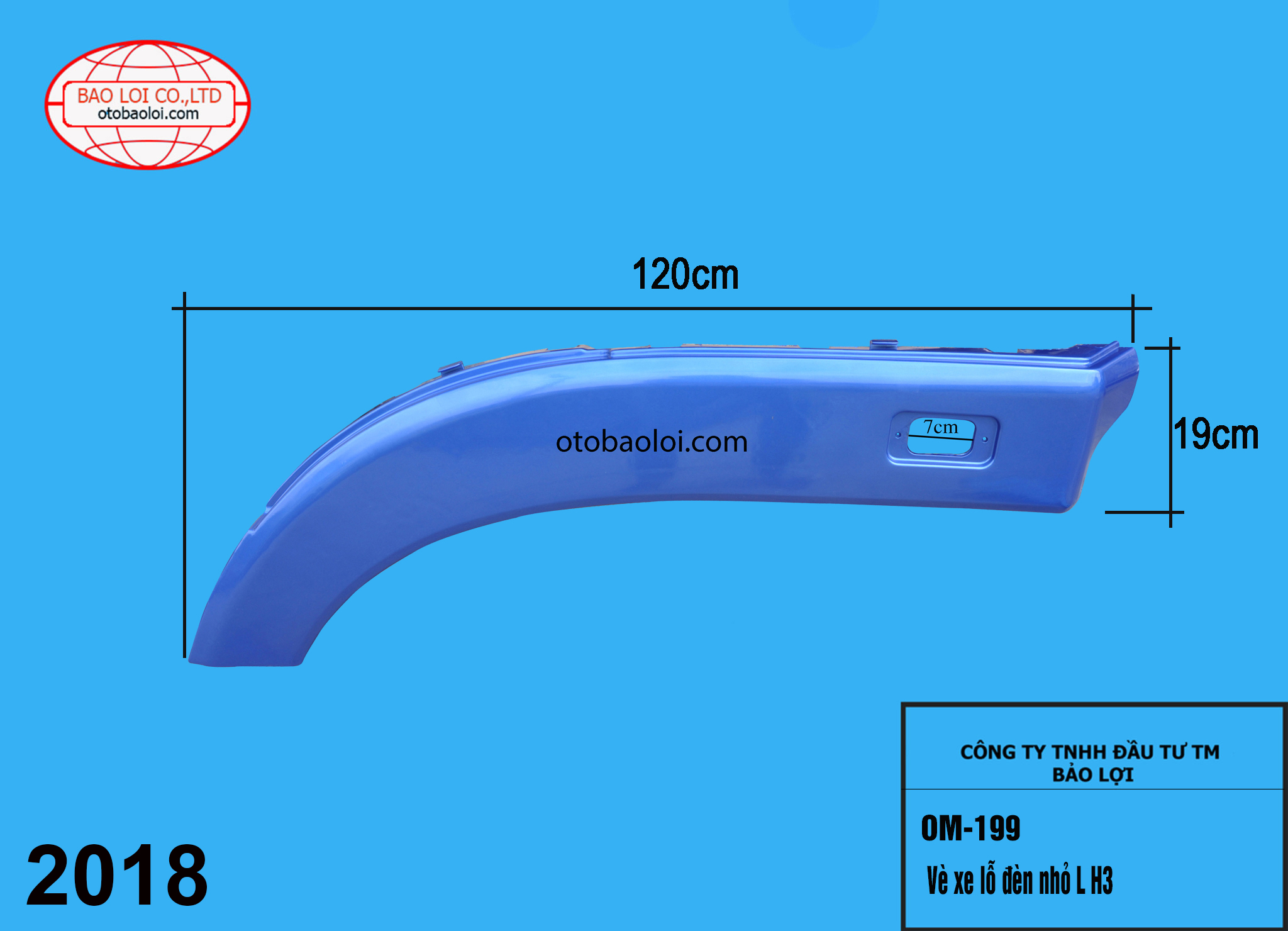 Vè xe lỗ đèn nhỏ L H3