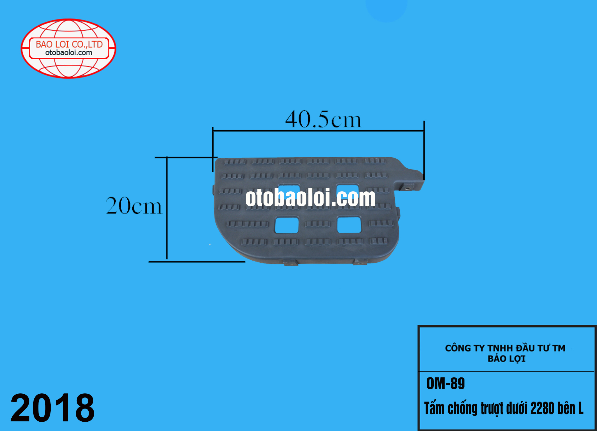 Bậc lên xuống dưới 2280 bên L 