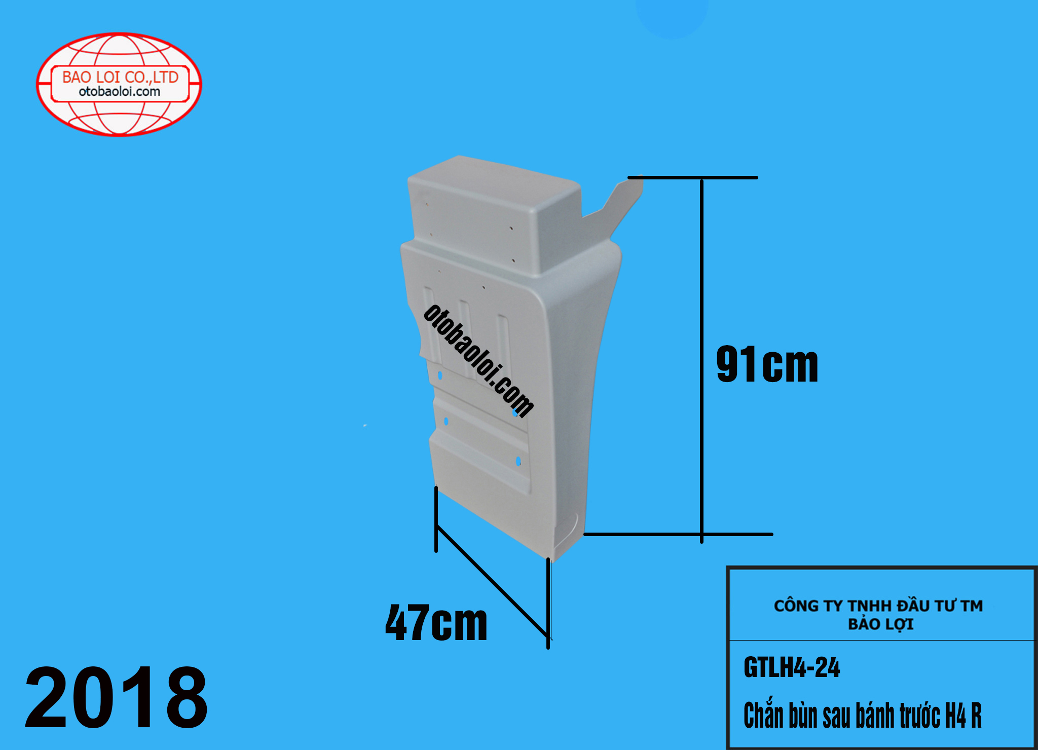 Chắn bùn sau bánh trước H4 R