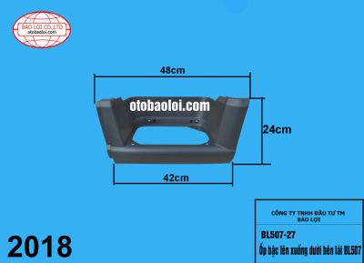 Ốp bậc lên xuống dưới bên lái BL507 bản rộng