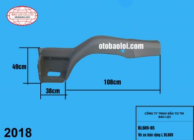 Vè xe bản rộng L BL609