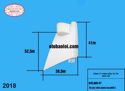 Ốp góc chân gương Isuzu600 L