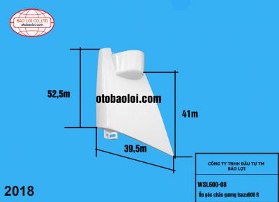 Ốp góc chân gương Isuzu600 R