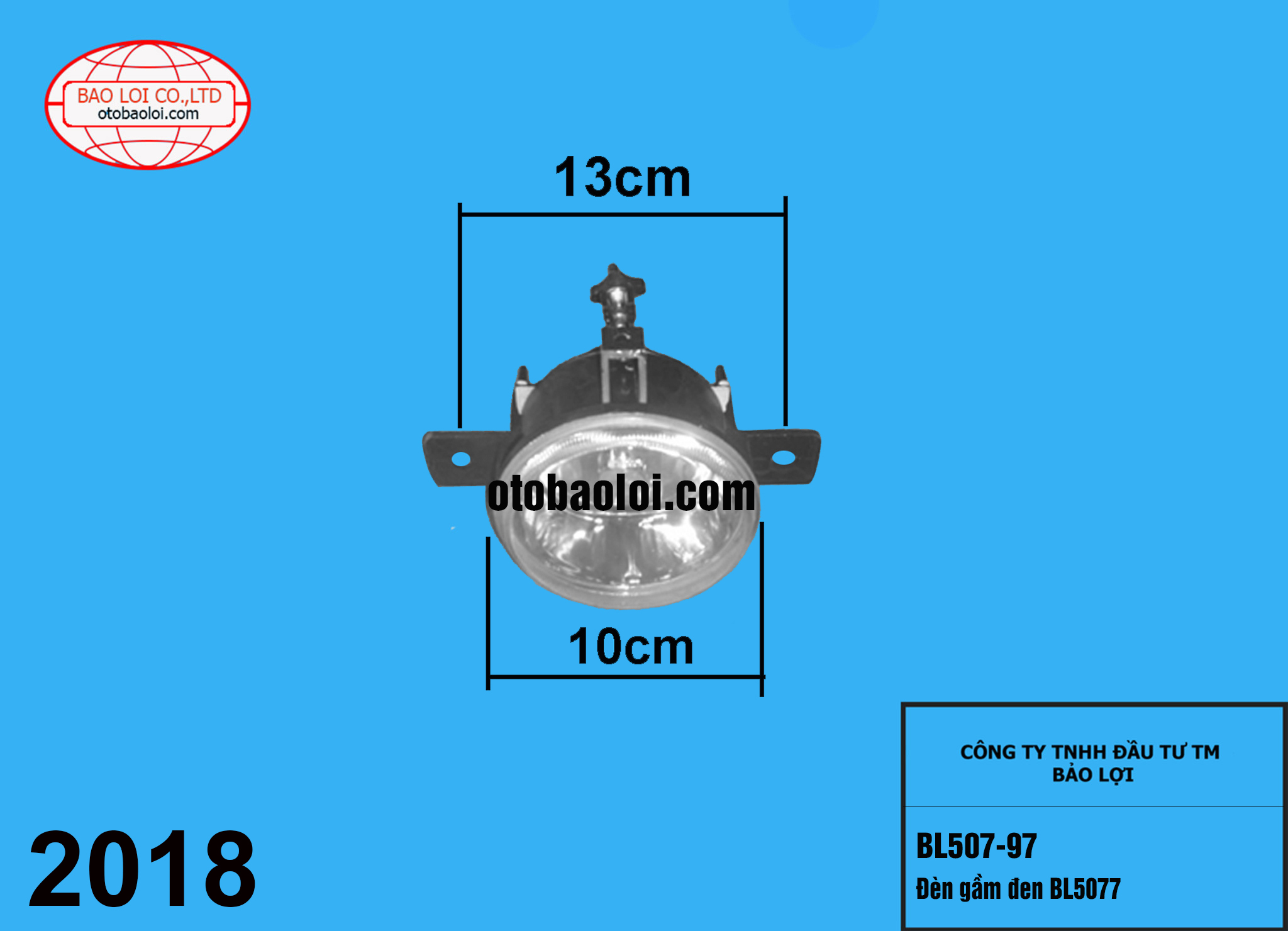 Đèn gầm đen BL507