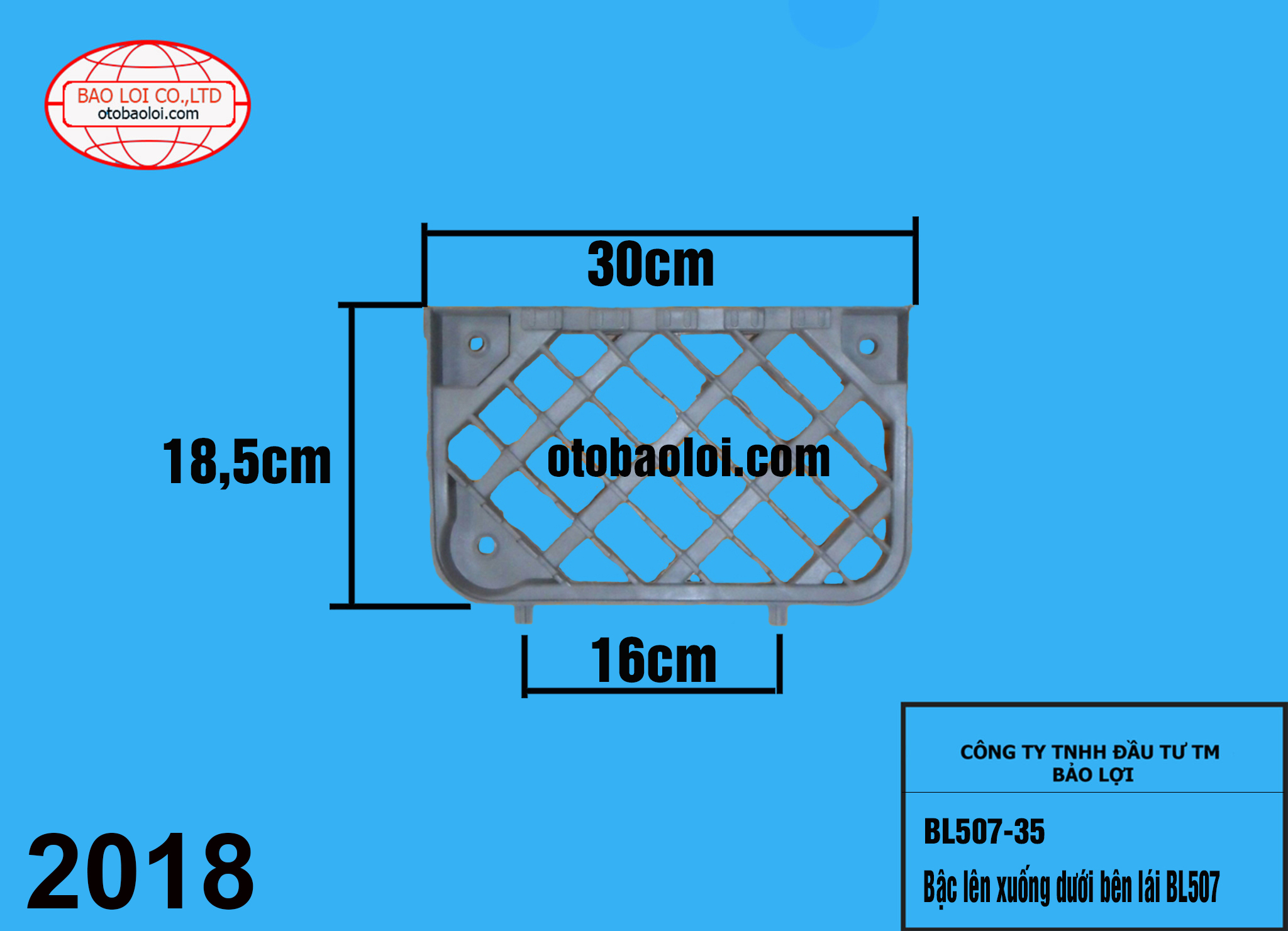 Bậc lên xuống dưới bên lái  BL507