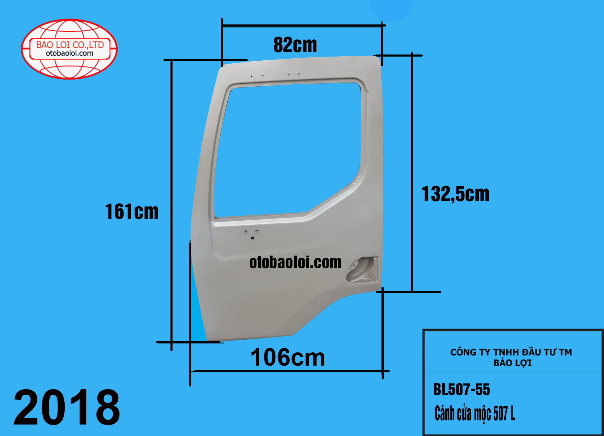 Cánh cửa mộc 507 L