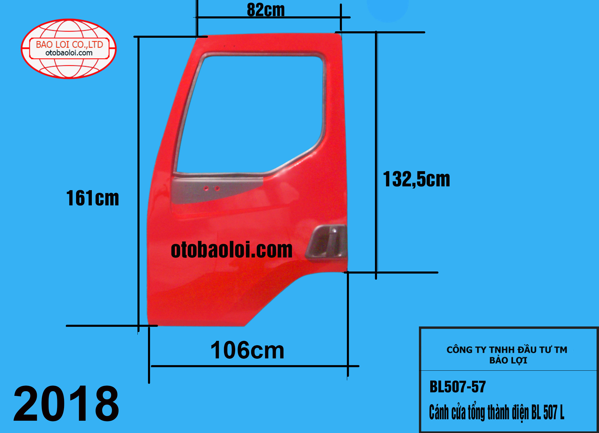 Cánh cửa tổng thành điện BL 507 L
