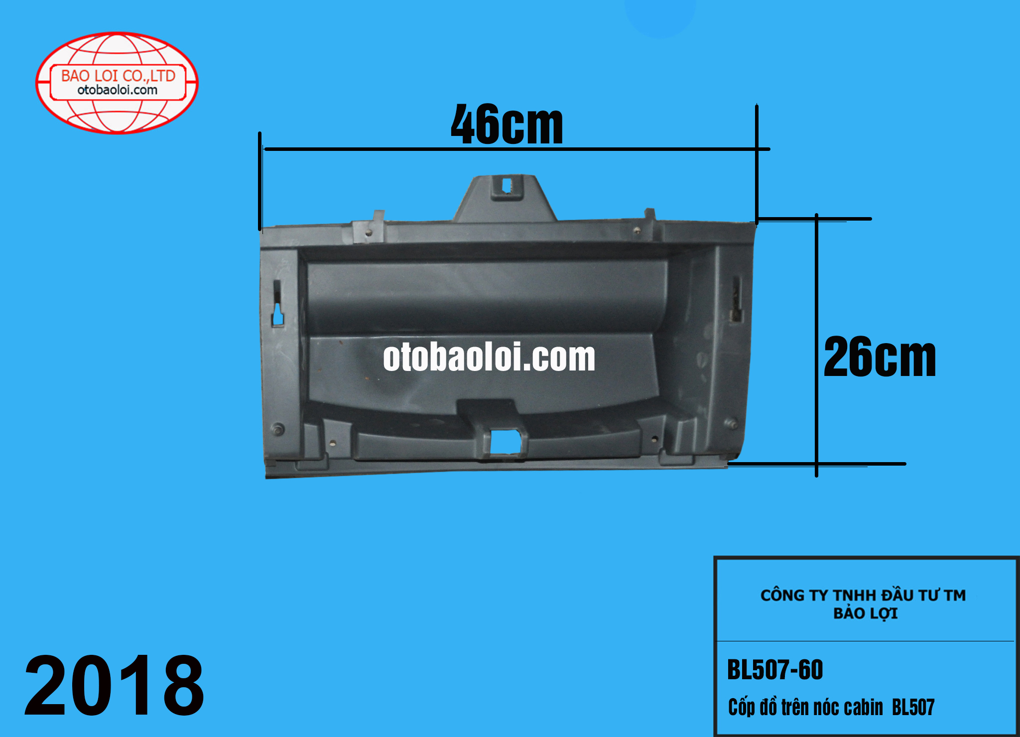 Cốp đồ trên nóc cabin  BL507