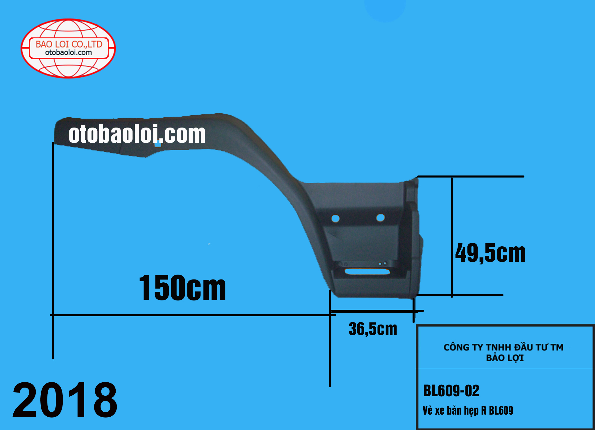 Vè xe bản hẹp R BL609