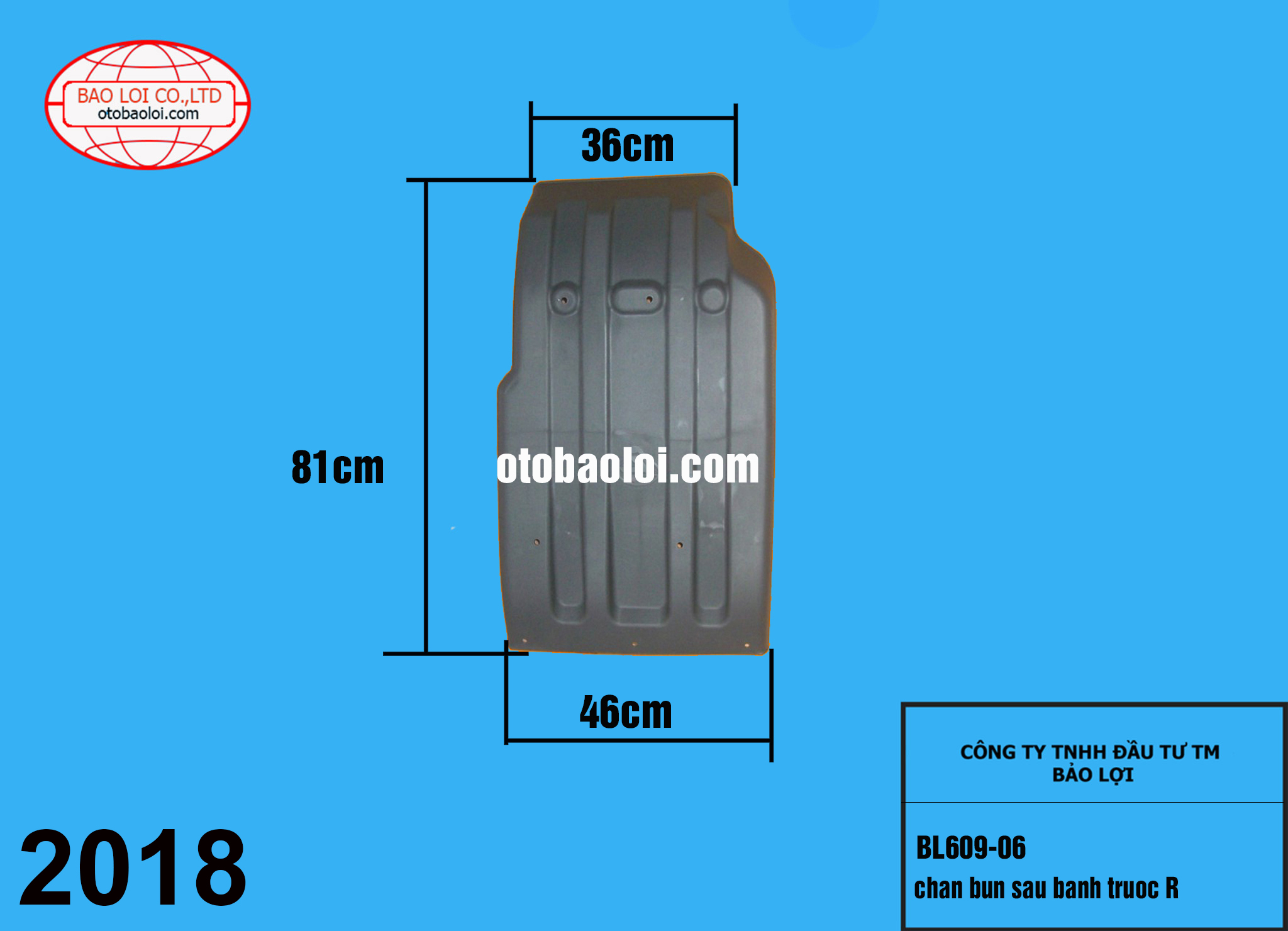 chan bun sau banh truoc R