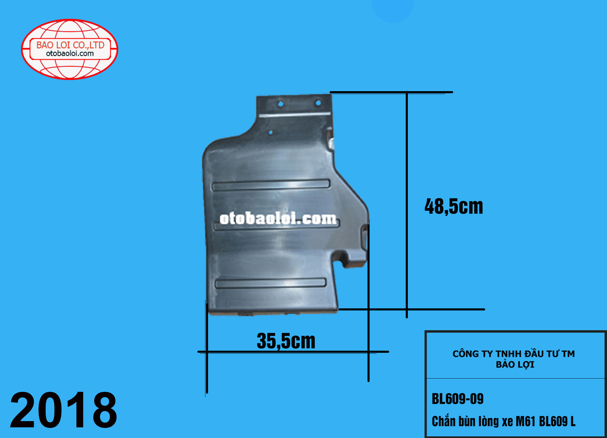 Chắn bùn lòng xe M61 BL609 L