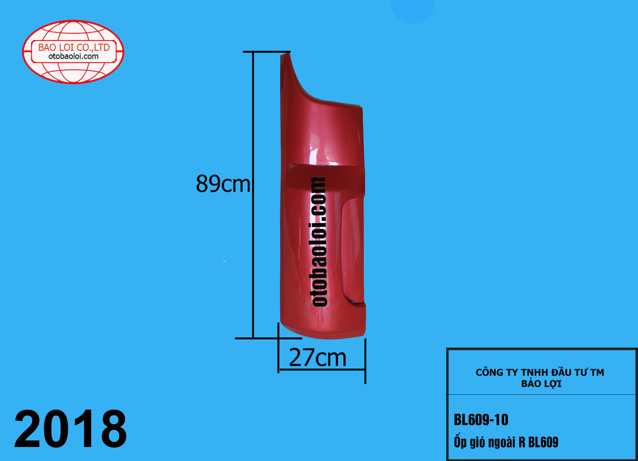 Ốp gió ngoài R BL609