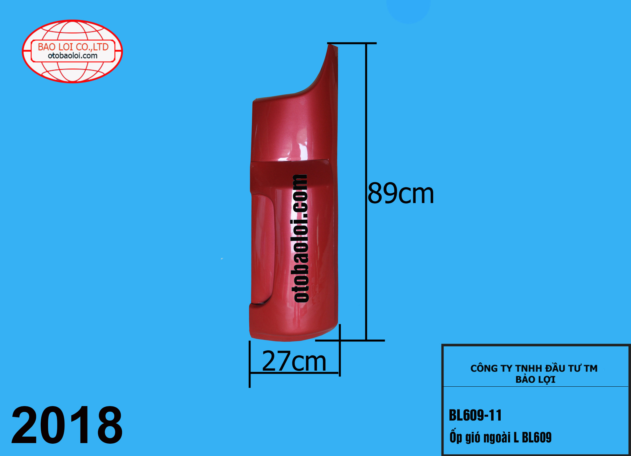 Ốp gió ngoài L BL609