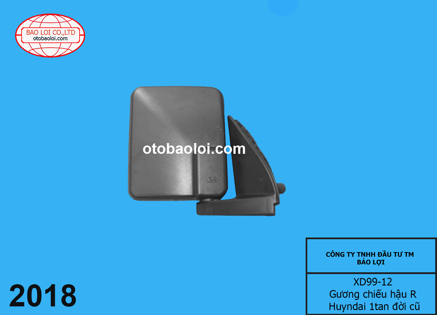 Gương chiếu hậu R Huyndai 1tan đời cũ