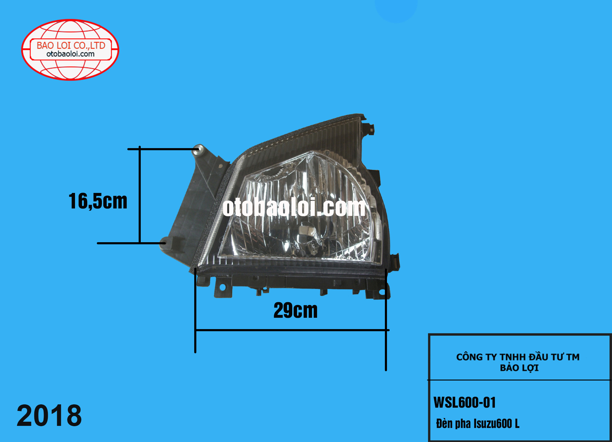 Đèn pha Isuzu600 L