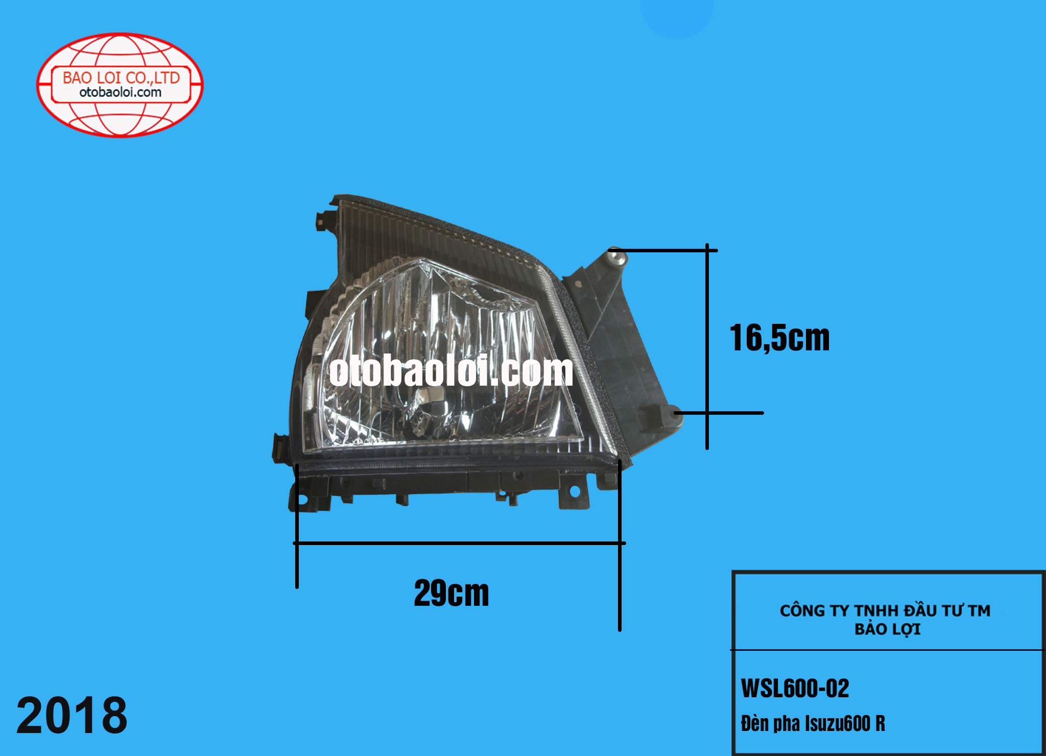 Đèn pha Isuzu600 R