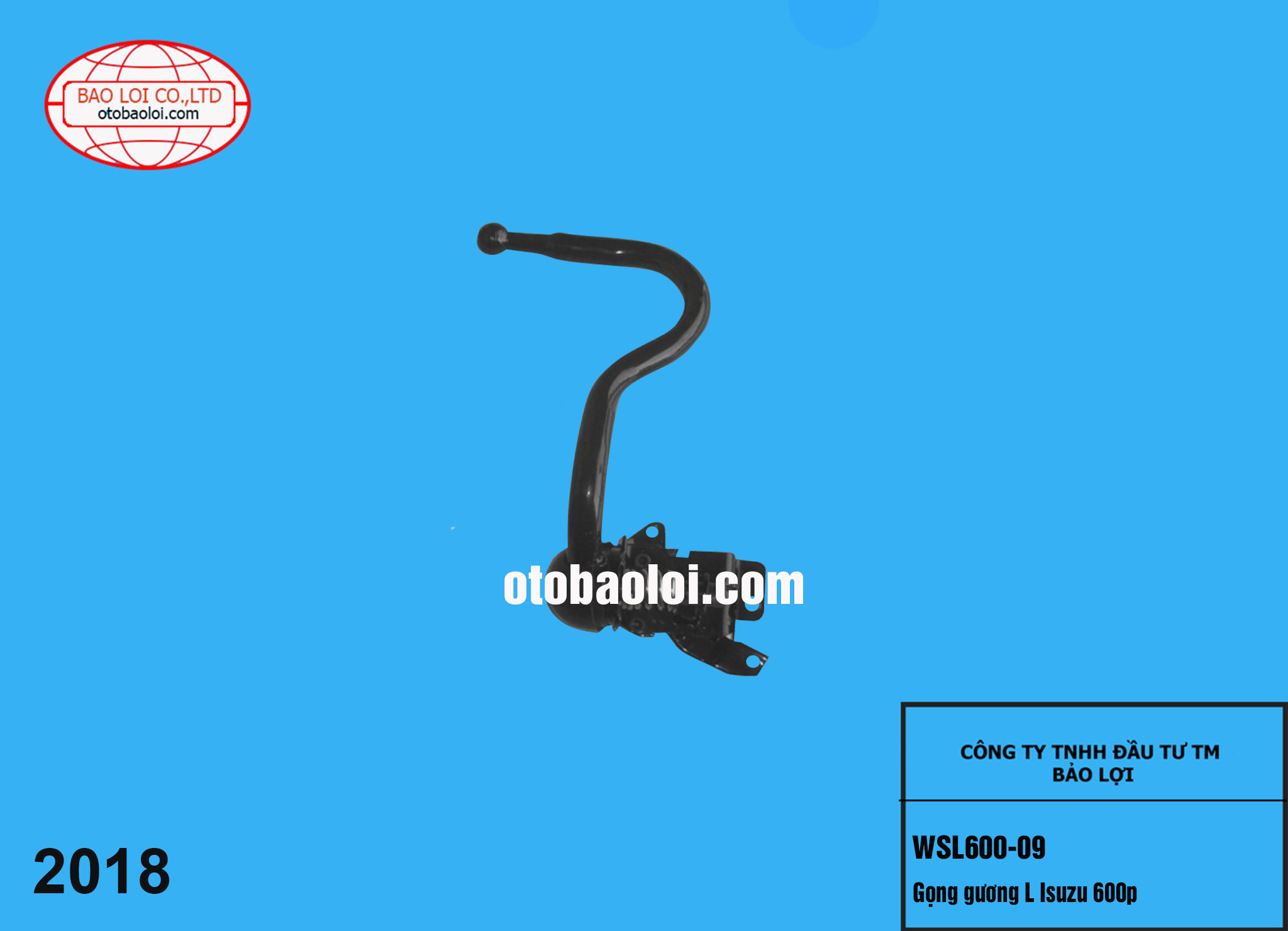 Gọng gương L Isuzu 600p