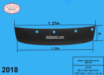 Tấm chắn dưới kính Chế Xuân 1.27m x 24 cm