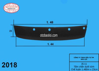 Tấm chắn dưới kính Chế Xuân 1.480m x 23cm