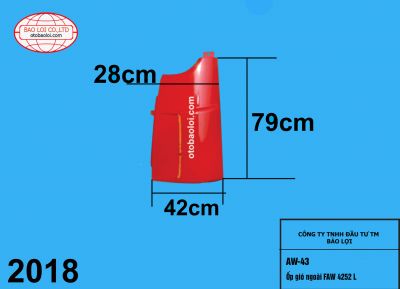 Ốp gió ngoài FAW 4252 L