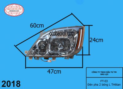 Đèn pha  2 bóng  L TH