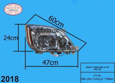 Đèn pha  2 bóng  R TH