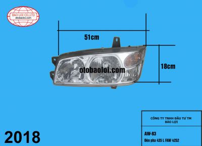 Đèn pha 435 L FAW 4252