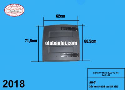 Chắn bùn sau bánh sau loại có rãnh FAW 4252