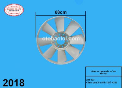 Cánh quạt 8 cánh 12 lỗ 4252
