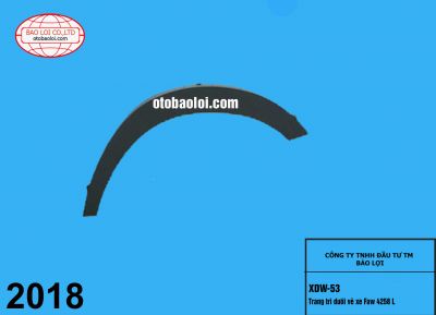 Trang tri dưới vè xe Faw 4258 L