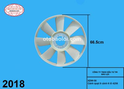 Cánh quạt 8 cánh 6 lỗ 4258