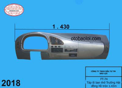 Táp lô ban thờ Trường Hải đồng hồ tròn 1.43m