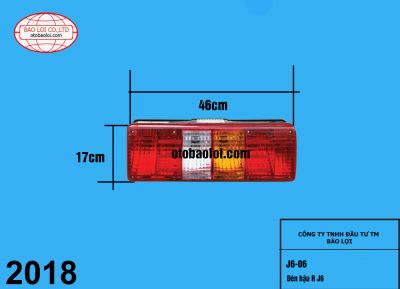 Đèn hậu loại ngắn R J6