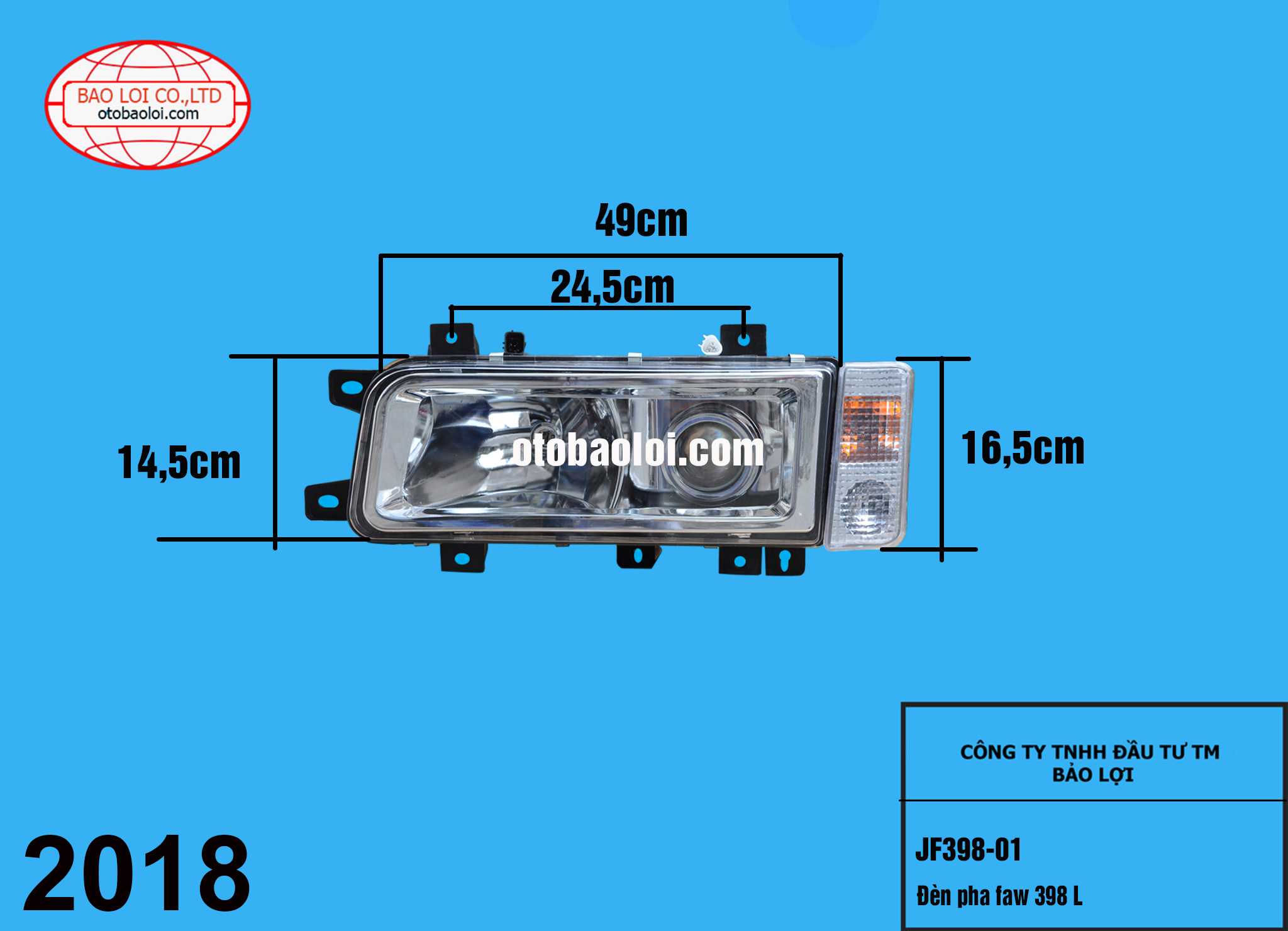 Đèn pha faw 398 L