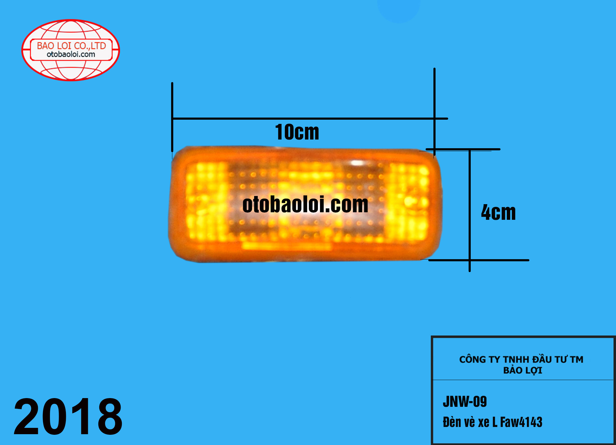 Đèn vè xe L Faw4143