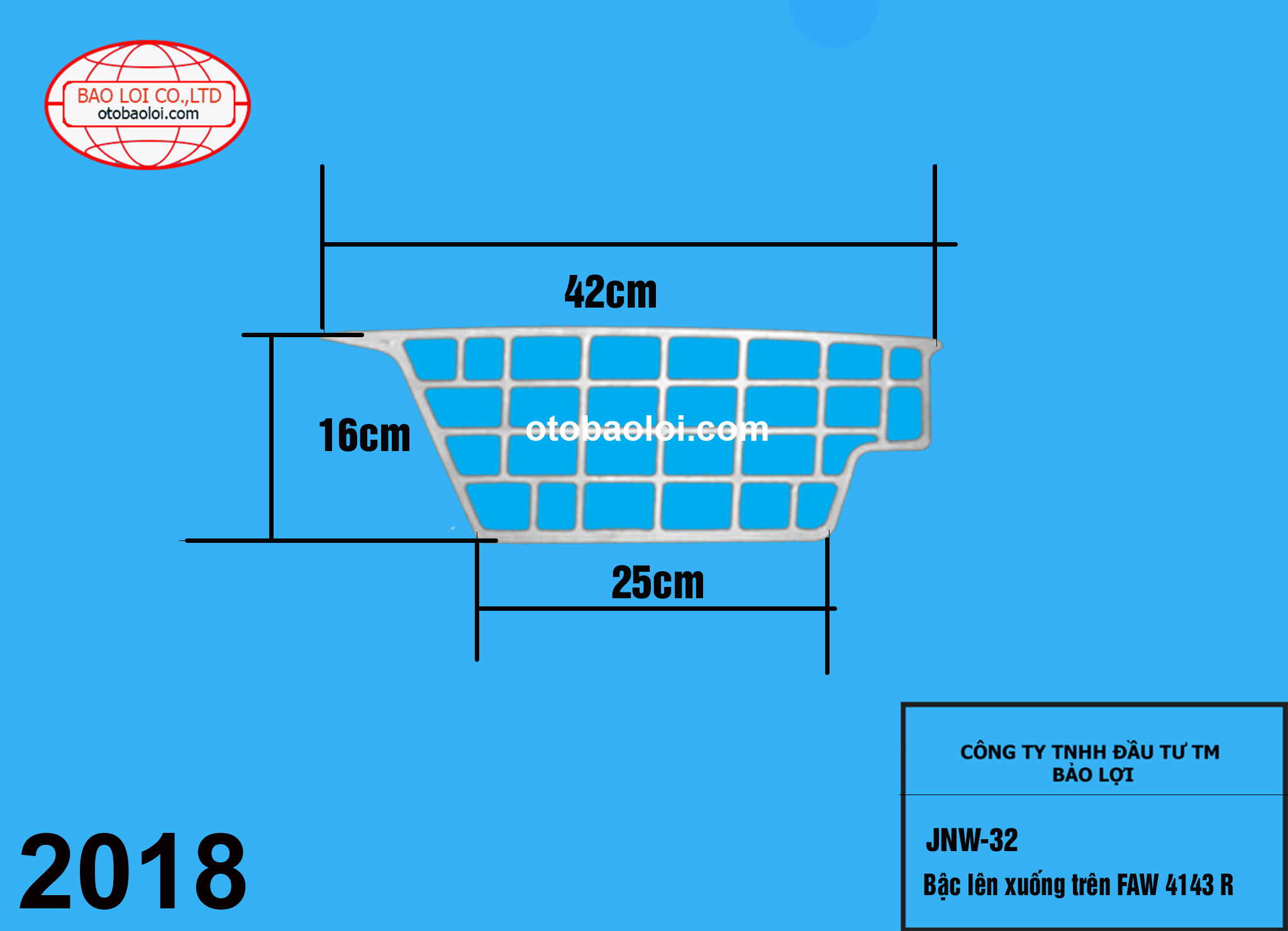 Bậc lên xuống trên FAW 4143 R