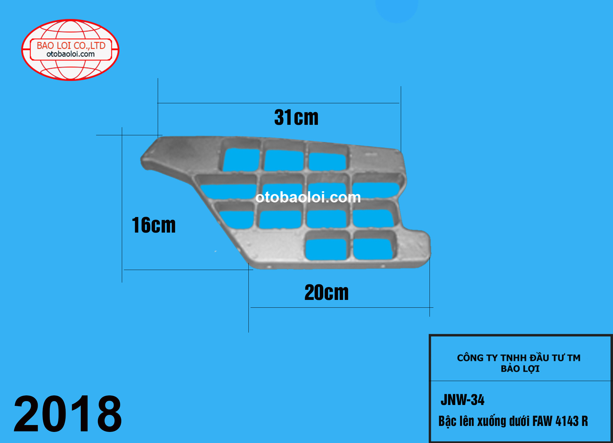 Bậc lên xuống dưới FAW 4143 R