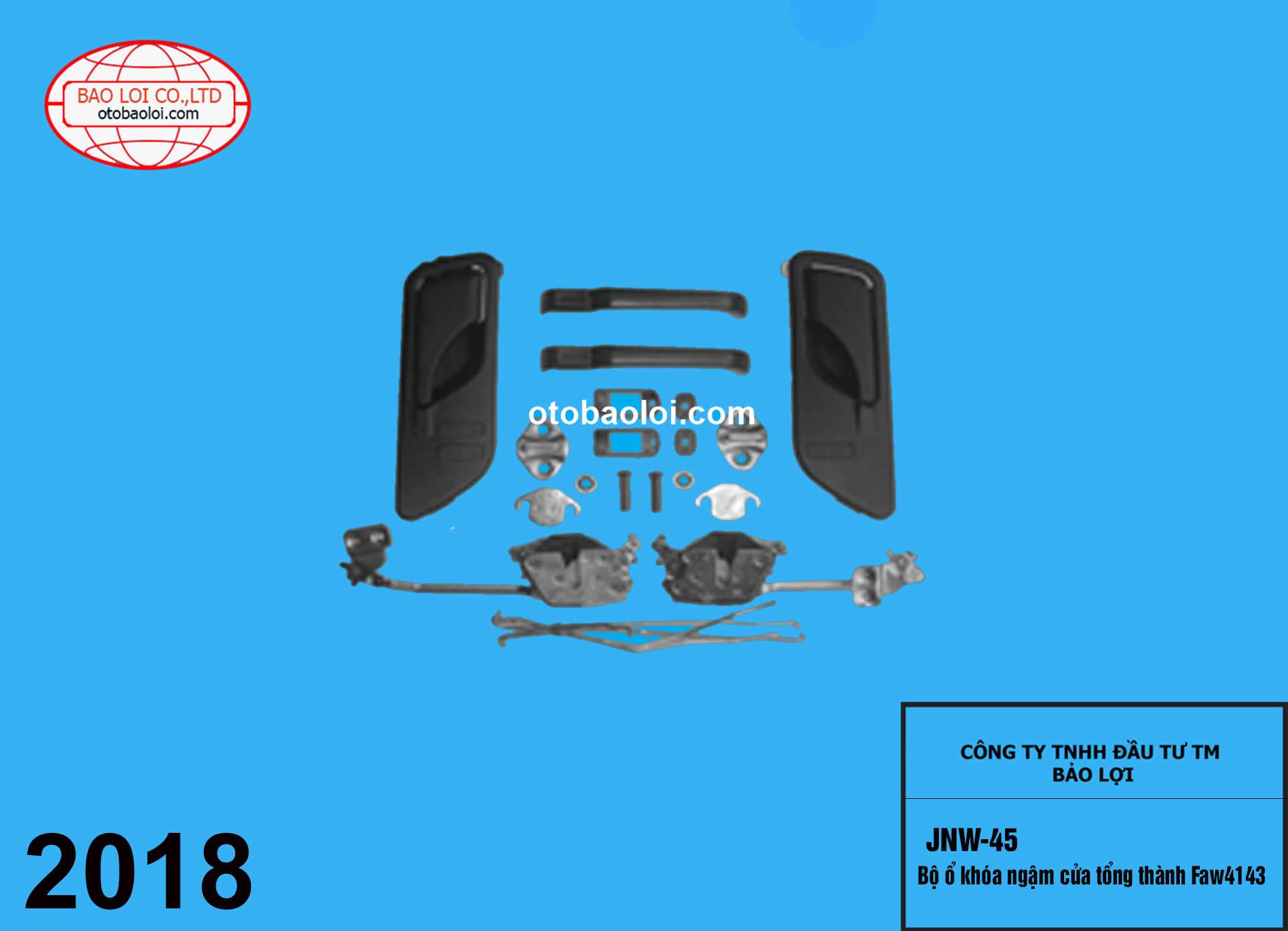 Bộ ổ khóa ngậm cửa tổng thành Faw4143