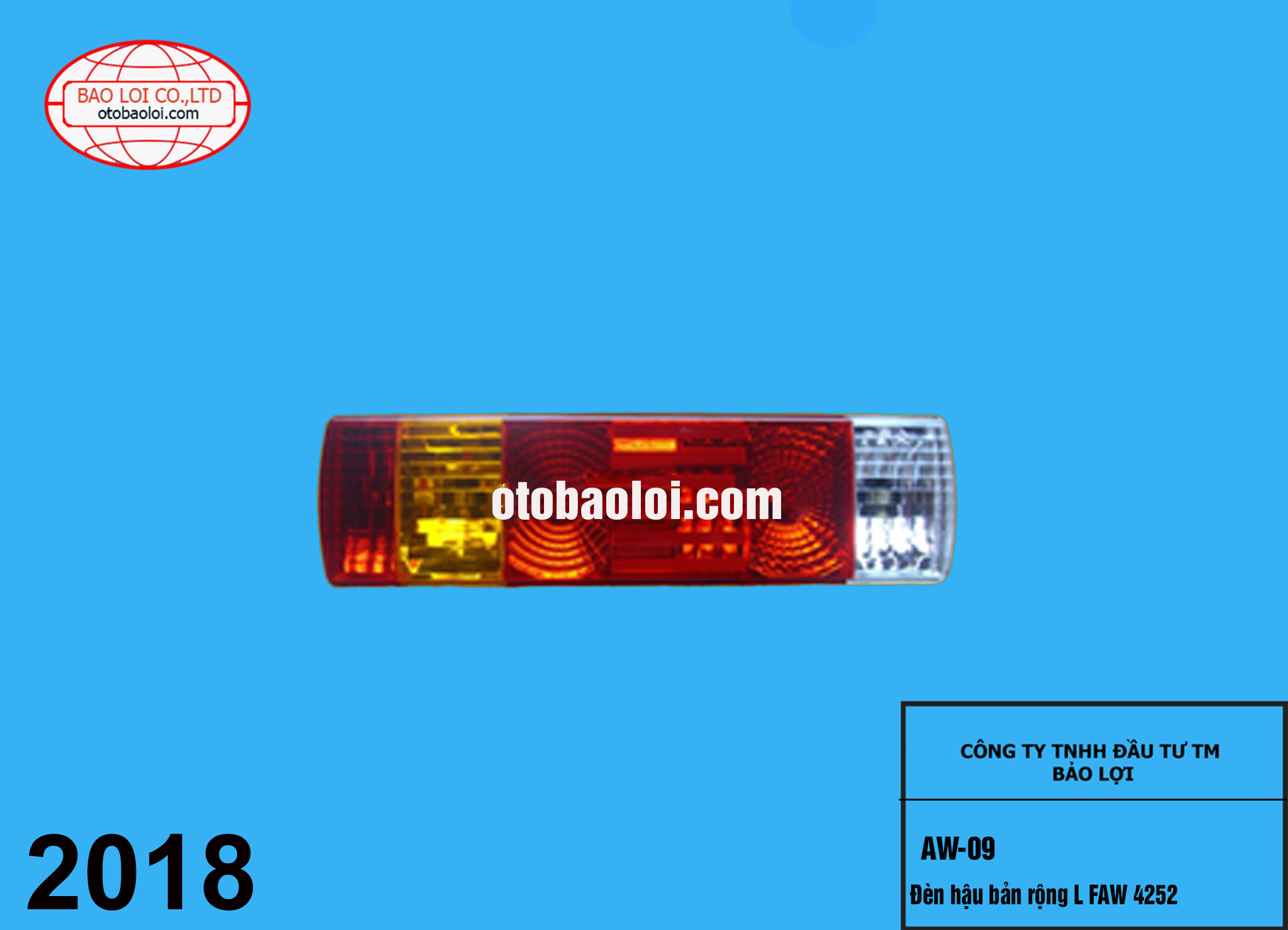 Đèn hậu bản rộng L FAW 4252 