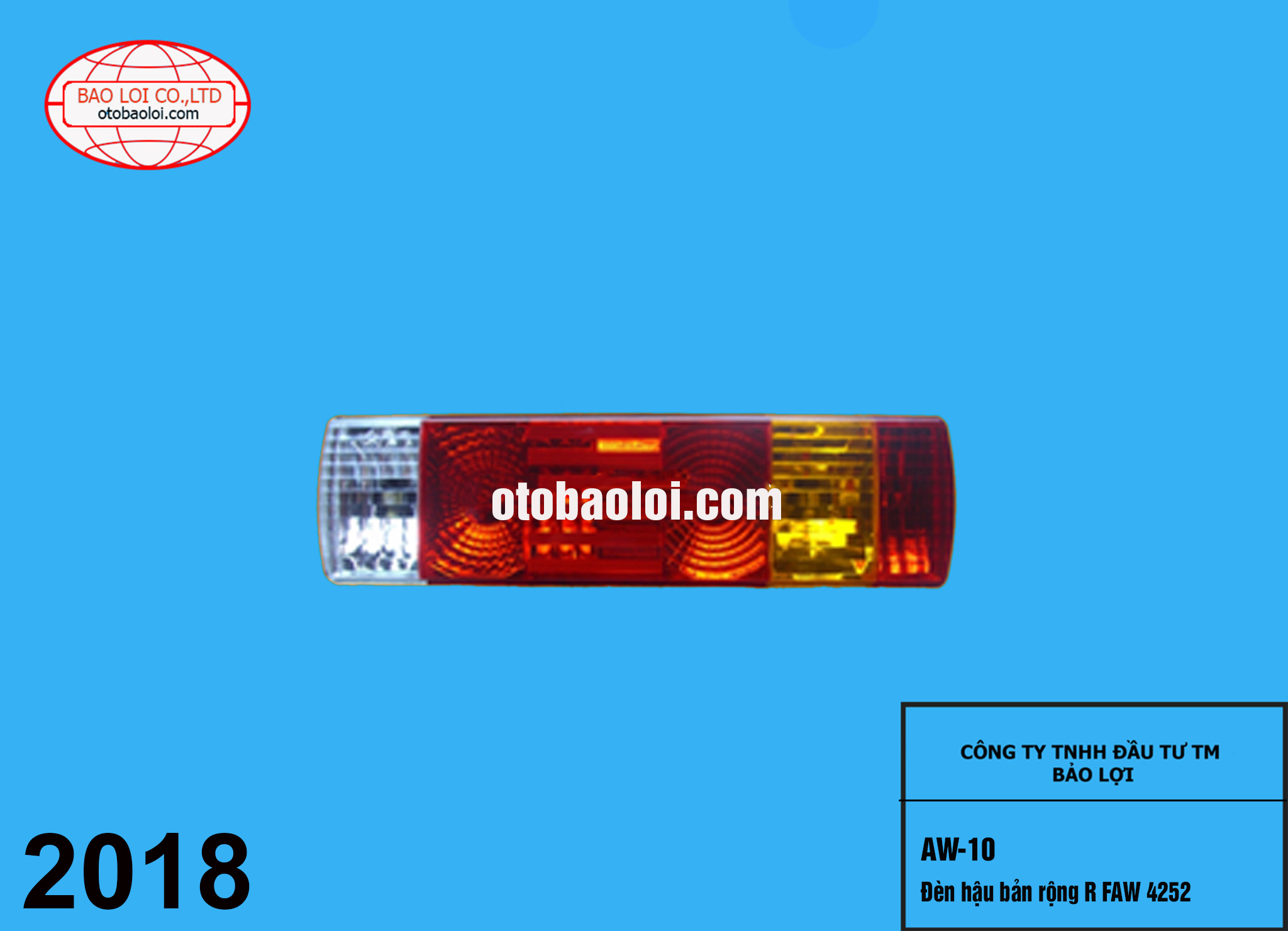 Đèn hậu bản rộng R FAW 4252 