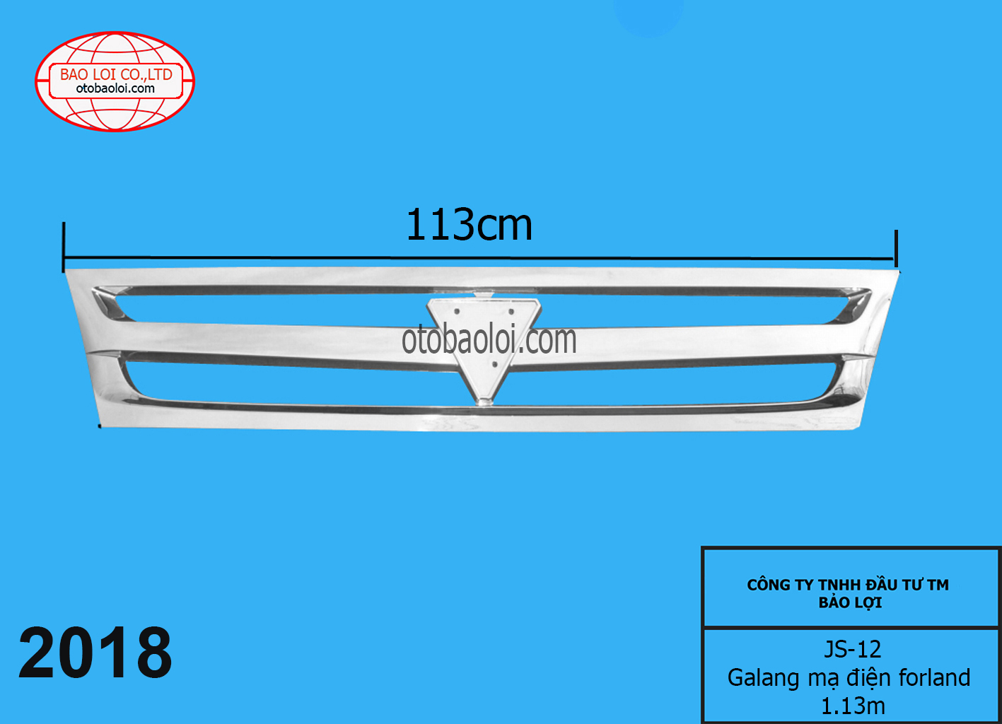 Galang mạ điện  forland 1.13mx 23cm