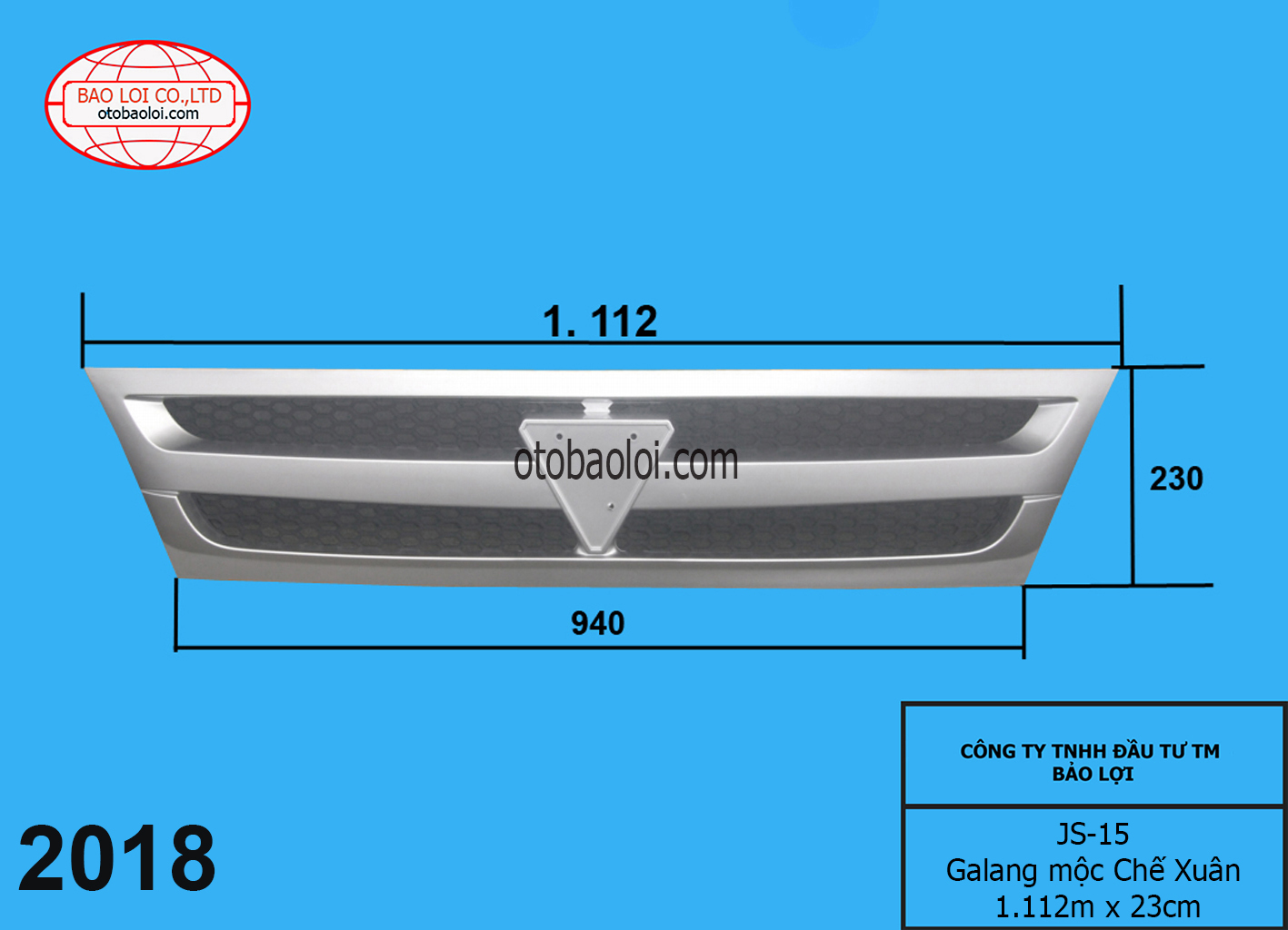 Galang mộc Chế Xuân 1.112m x 230cm