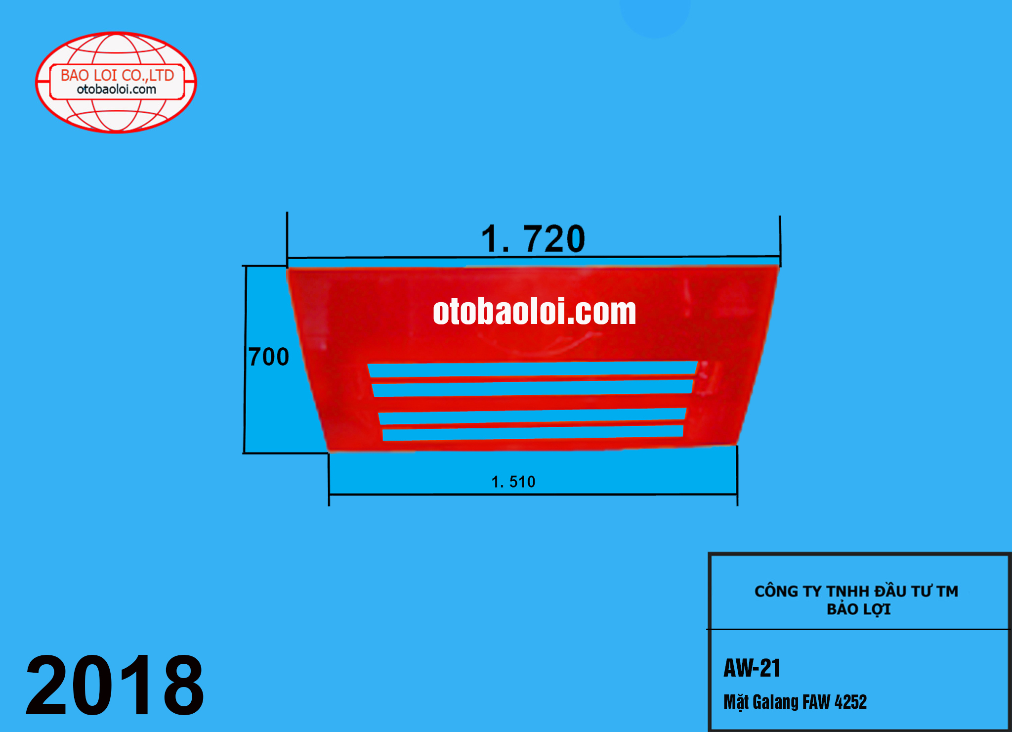 Mặt Galang FAW 4252
