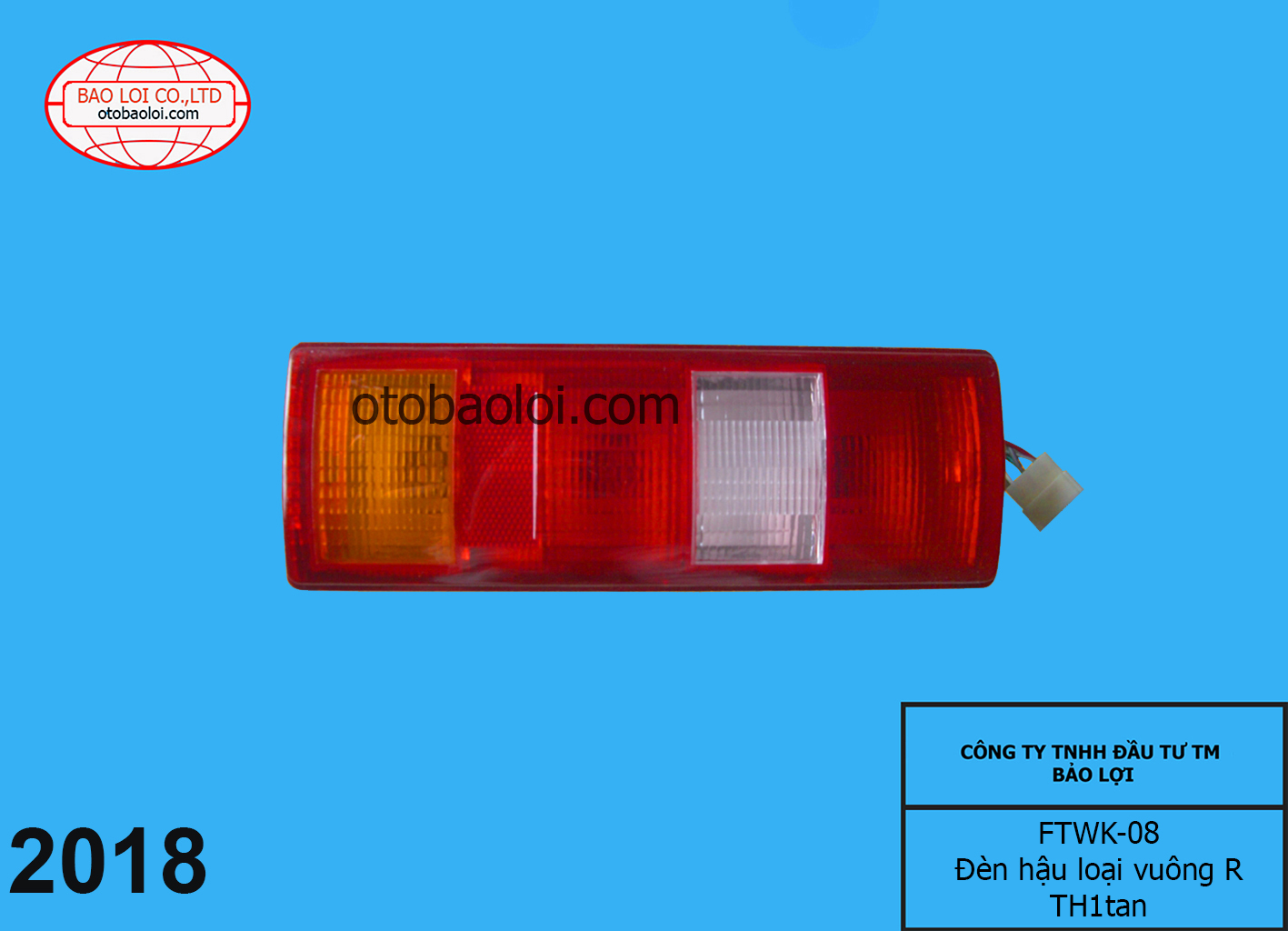 Đèn hậu loại vuông R TH