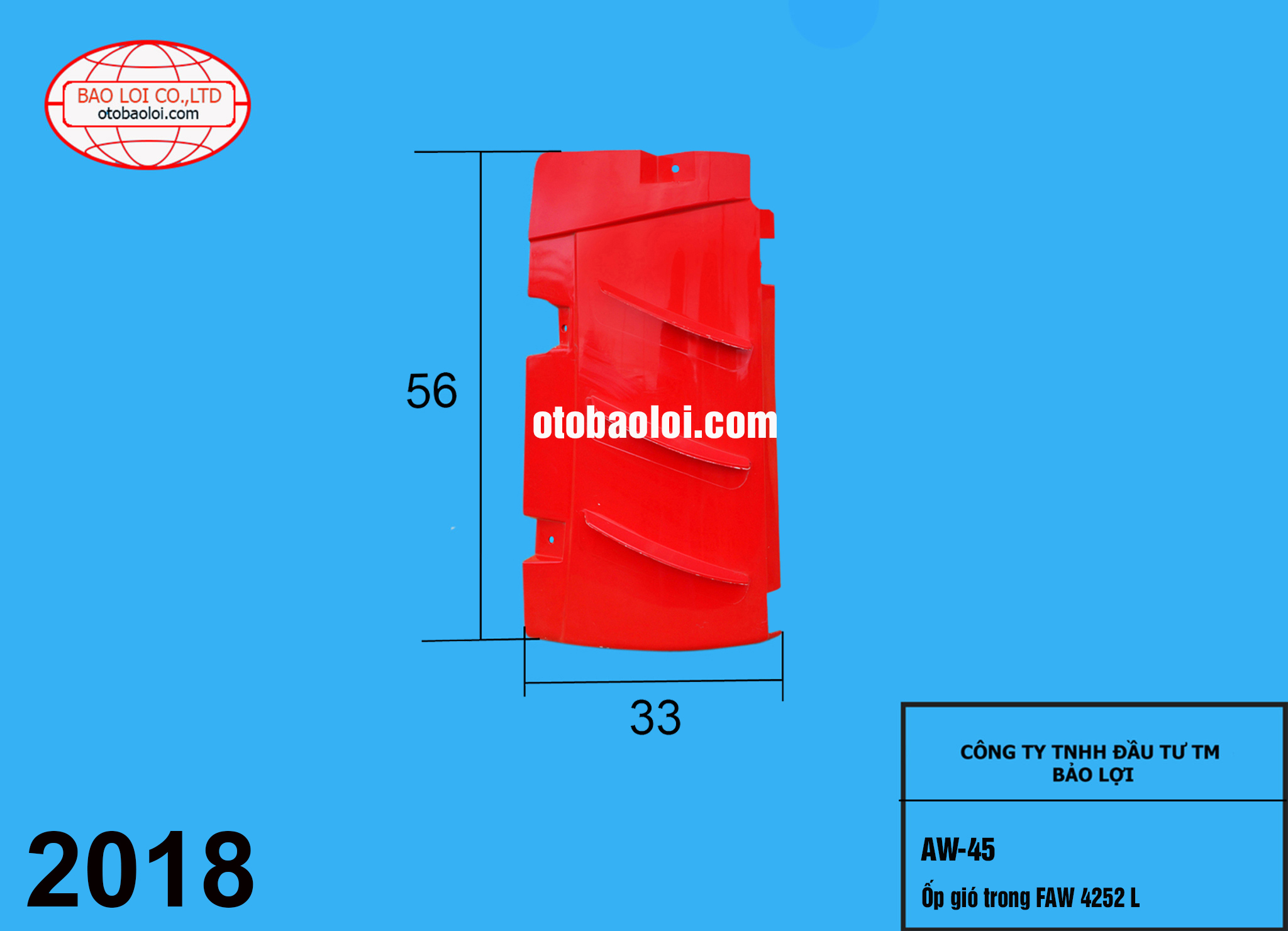 Ốp gió trong FAW 4252 L